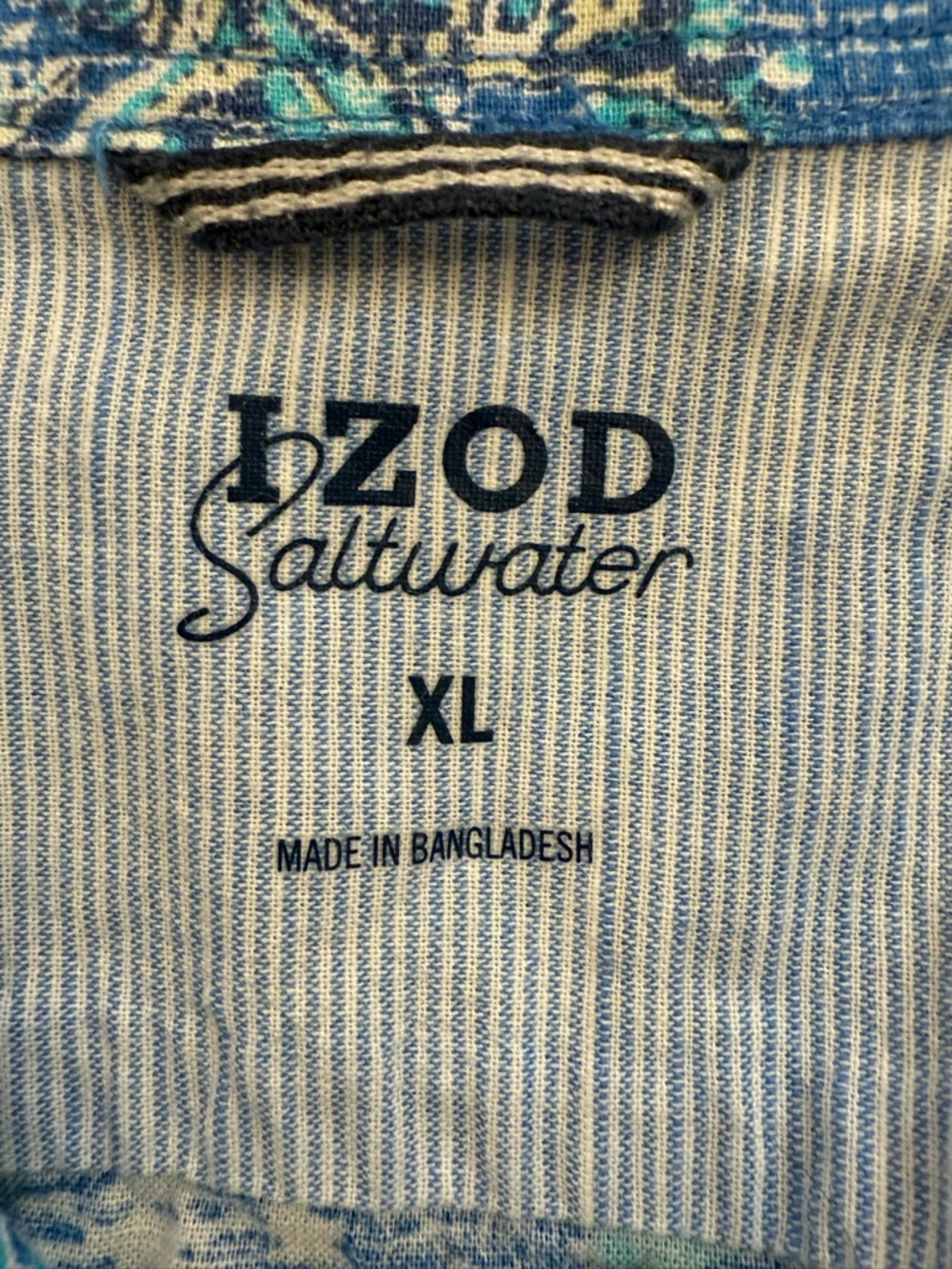 IZOD Saltwater Tropical Sailboat Palm Tree
Button Down Shirt Retro Men's XL - Picture 10 of 12